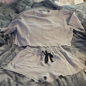 Princess Polly Gray Cropped Set